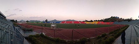 A panoramic view of the stadium