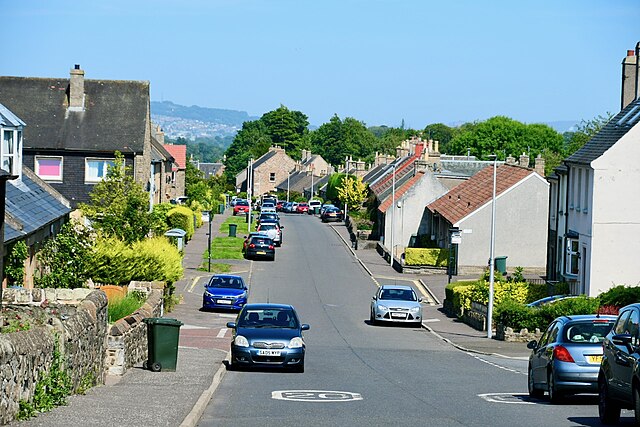 Main Street in Ratho, Scotland