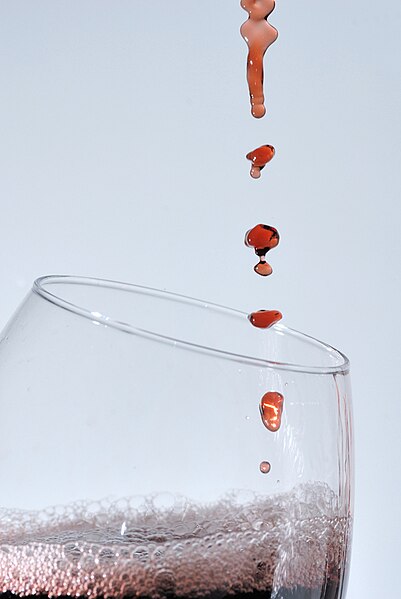 File:Red wine drops into glass.jpg