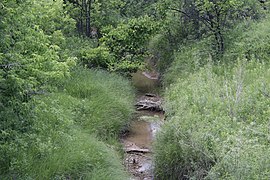 Redwater Creek seen from Redwater Road in Beulah, Wyoming