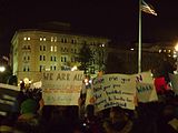 demonstration at the Supreme Court