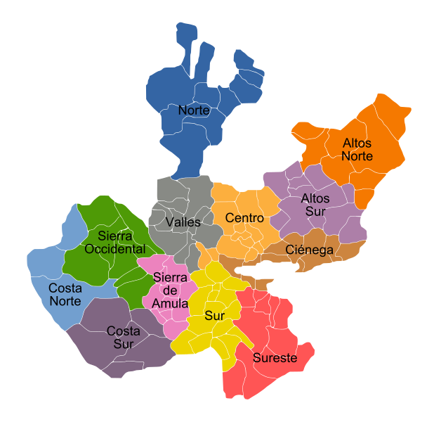 File:Regiones de Jalisco.svg