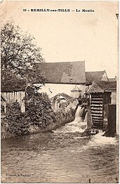 Wassermühle auf einer Postkarte um 1920