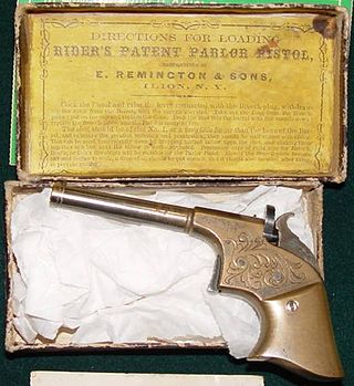 <span class="mw-page-title-main">Remington Rider Single Shot Pistol</span> Single Shot Derringer