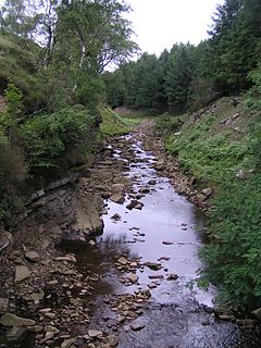 River Ashop river in Derbyshire, United Kingdom