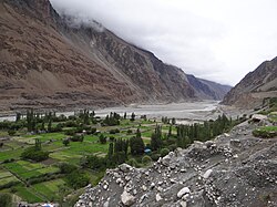 Shyok river at Turtuk in Leh district, Ladakh