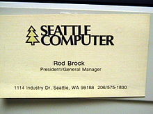 Rod M. Brock's business card RodBrockCard.JPG