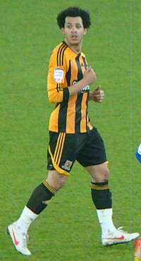 Rosenior playing for Hull City in 2012 Rosenior Hull (cropped).jpg