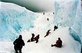 Crevasse on the Ross Ice Shelf, January 2001