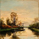 Fredericus van Rossum du Chattel: Abendstimmung (etwa 1890)