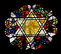Stained glass Star of David