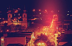 Vista parcial da Av. Sete de Setembro, com a Zona Sul da cidade ao fundo