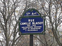 A Rue Camille-Blaisot cikk illusztráló képe