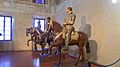 Palazzo Ducale, sculture equestri in legno dei Gonzaga Colonna