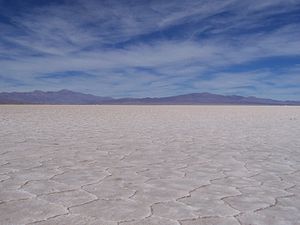 Salinas Grandes en prov. Córdoba, Argentina.