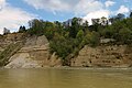 Felsen auf der österr. Seite der Salzach