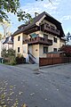 Privathaus mit einem Stolperstein A villa with a Stolperstein in front of it