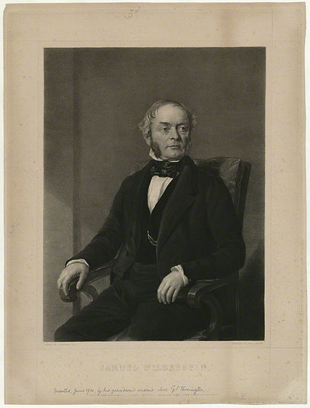 Samuel Wilderspin, one of the founders of preschool education. 1848 engraving by John Rogers Herbert.