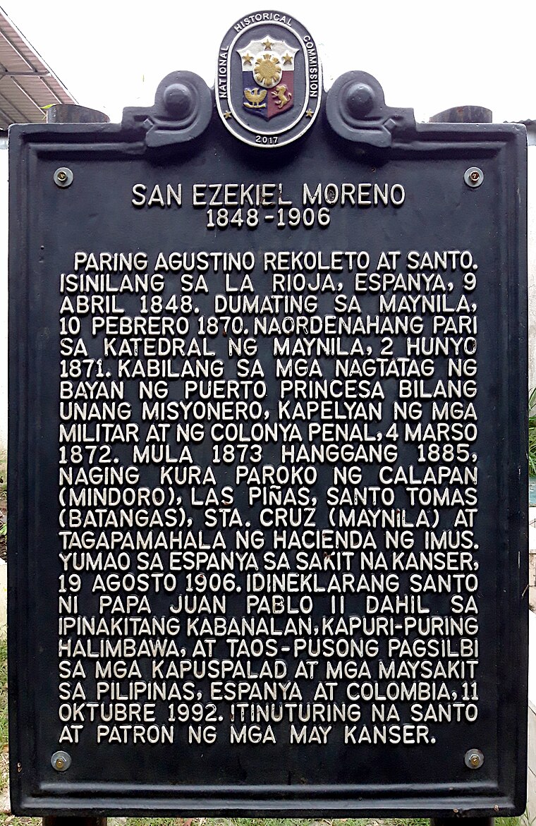 Saint Ezequiel Moreno: 1848–1906