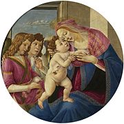 Madonna z Dzieciątkiem i dwoma aniołami Sandro Botticelli ok. 1490