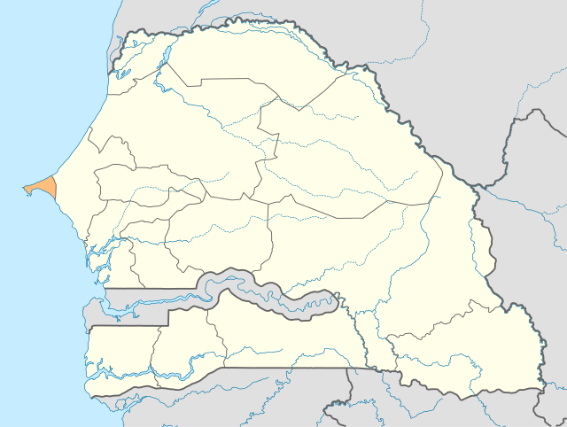 达卡区于塞内加尔位置图