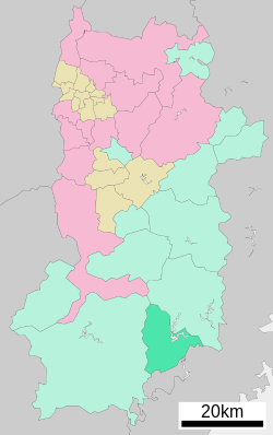 Location of Shimokitayama in Nara Prefecture