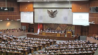 People's Representative Council meeting hall inside Nusantara II