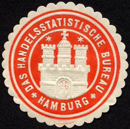 Siegelmarke Das Handelsstatistische Bureau Hamburg W0232635