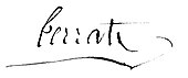 signature de Jean-Baptiste François de Terrats