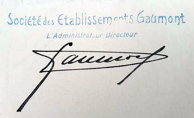 signature de Léon Gaumont