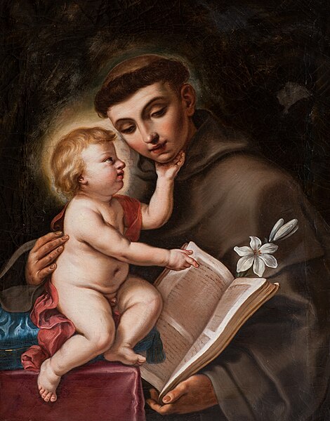 File:Sirani - Gesù Bambino e Sant'Antonio da Padova.jpg