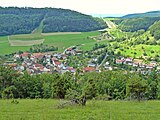 Blick vom Eierberg auf Degenfeld und die Schanzen