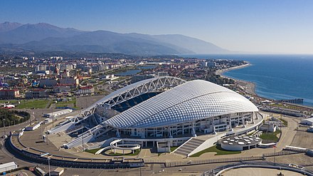 The Fisht Olympic Stadium hosted the 2018 FIFA World Cup games