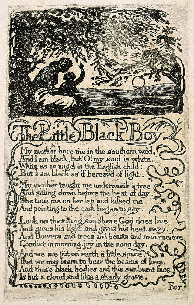 william blake the little black boy