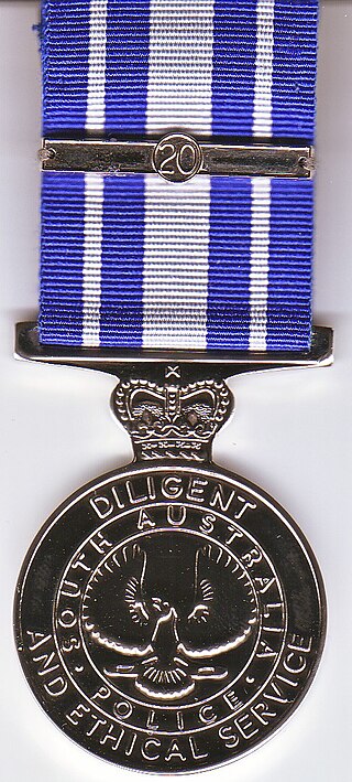 <span class="mw-page-title-main">South Australia Police Service Medal</span> Award