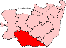 Location of South Suffolk Constituency in Suffolk following the 2023 Boundary Review