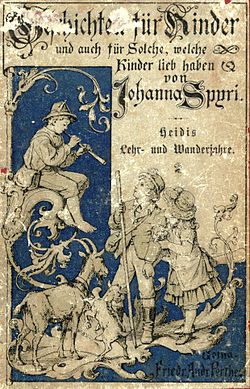 Seconde édition du premier roman de Heidi, de  Johanna Spyri, sorti en 1888.