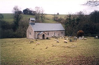 St Ellyws Church, Llanelieu Church in Powys, Wales