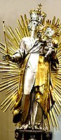 Статуетка Мадонни. Виготовлена із золота та срібла