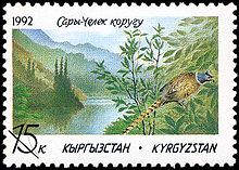 First stamp, 1992 Stamp Kyrgyzstan 1992 15k.jpg