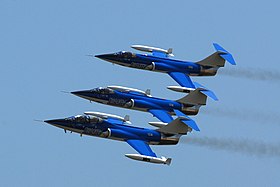 Les CF-104 de la  Starfighters Demo Team en 2008.