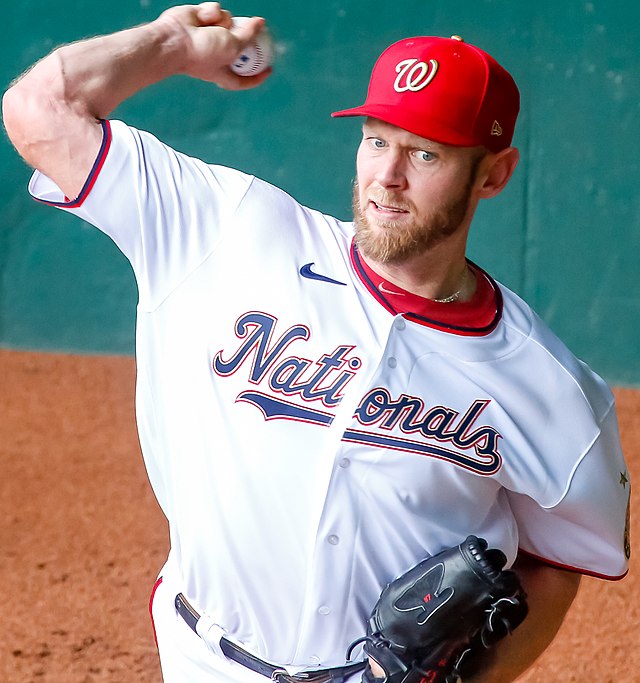 Washington Nationals Stephen Strasburg 37 2021 Mlb Red Orange