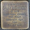 Stolperstein Huenxer Str 45 Dinslaken Weinberg Sally