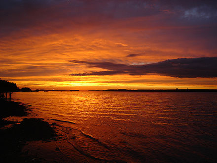 Sunset on the Uruguay River in Uruguaiana