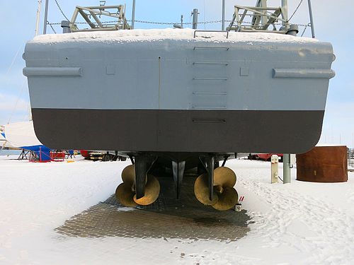 Poop of museum ship Suurop (Estonia)