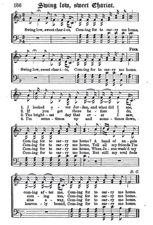 Page from The Jubilee Singers, 1873