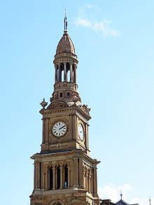 Clock tower Sydney Town Hall clock tower.jpg