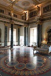 Neoclassical Ionic columns in the Syon House, London, by Robert Adam, c.1761-1765[26]