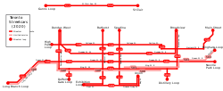 TTC streetcar map 2020.svg