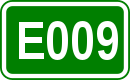 Zeichen der Europastraße 009